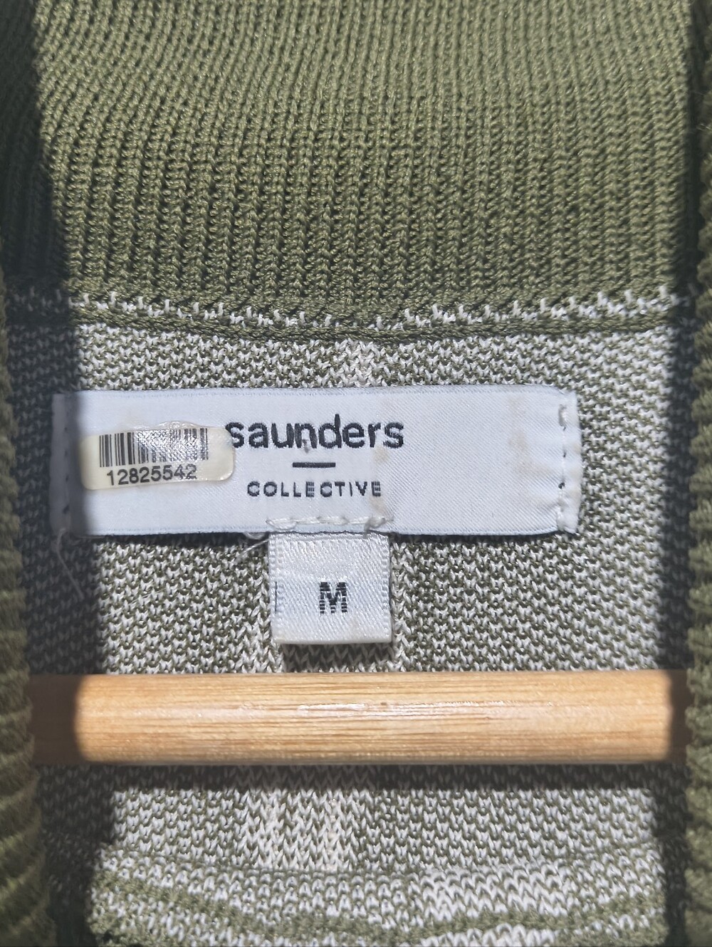 Saunders Collective Green Diamond Jacquard Short Sleeve Sweater Dress - Size M - Picture 3 of 15